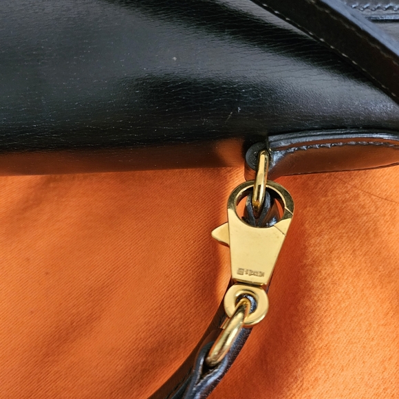 (Sold)Authentic Vintage Hermes Kelly 28 in black Box calf leather Sellier - Picture 13 of 15